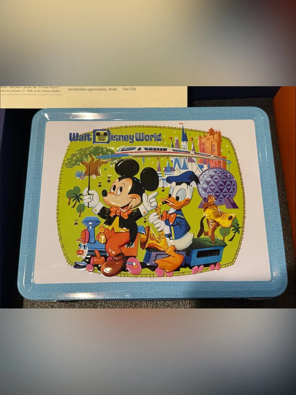 Disney D23 Celebrates 50 Most Magical Years Gift Box. Pins in Lunch Box, & more.